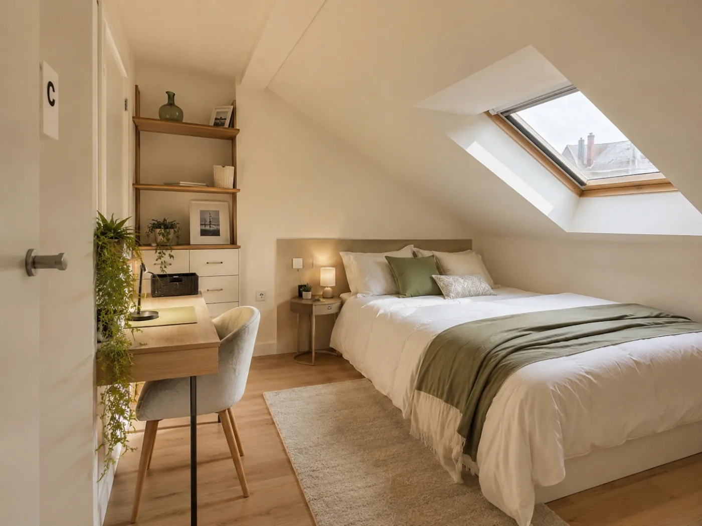 Habitación cálida y luminosa en Valencia